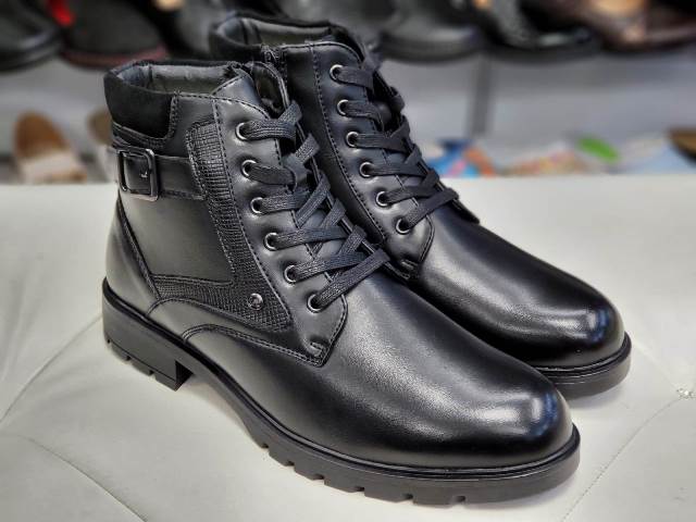 Ghete barbati negre Matei2 biashoes.ro imagine reduceri